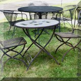 L01. Outdoor tile top bistro set. 